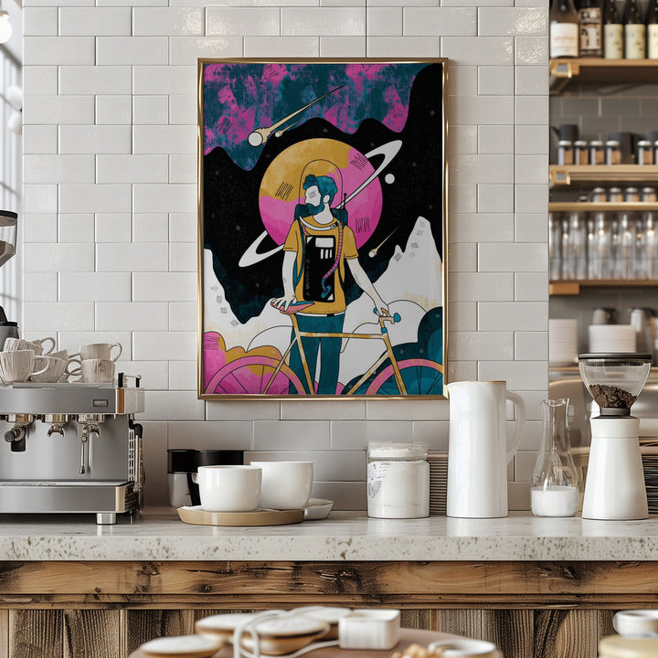 The Space Messenger - Stretched Canvas, Poster or Fine Art Print I Heart Wall Art