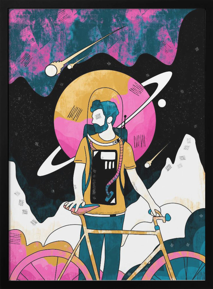 The Space Messenger - Stretched Canvas, Poster or Fine Art Print I Heart Wall Art