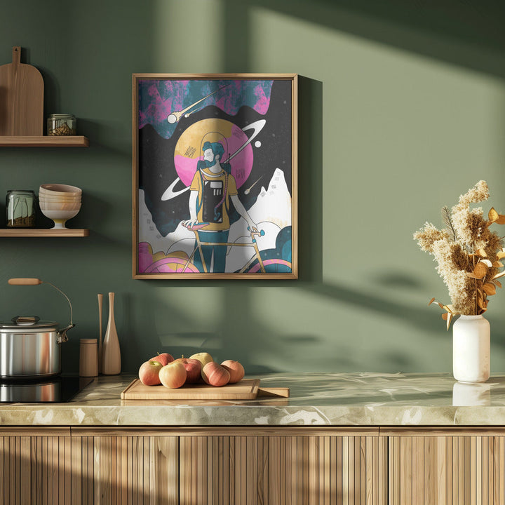The Space Messenger - Stretched Canvas, Poster or Fine Art Print I Heart Wall Art