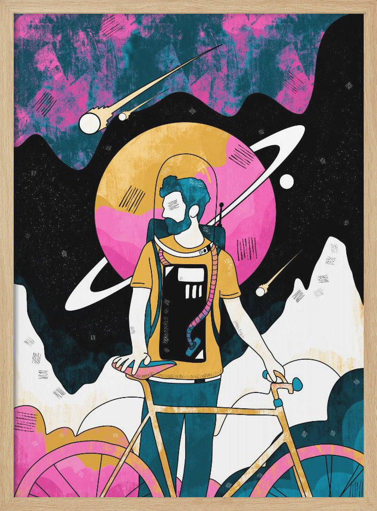 The Space Messenger - Stretched Canvas, Poster or Fine Art Print I Heart Wall Art