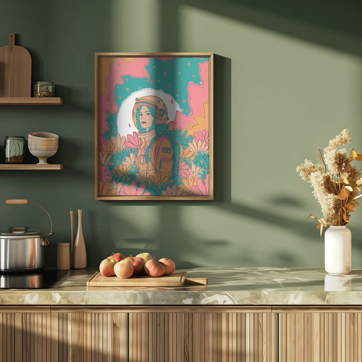 The Spring Astronaut - Stretched Canvas, Poster or Fine Art Print I Heart Wall Art