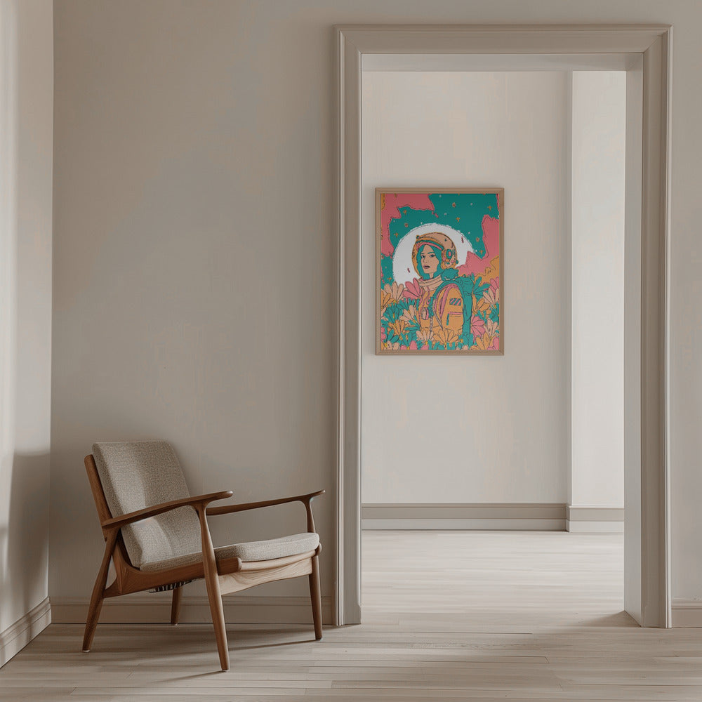 The Spring Astronaut - Stretched Canvas, Poster or Fine Art Print I Heart Wall Art
