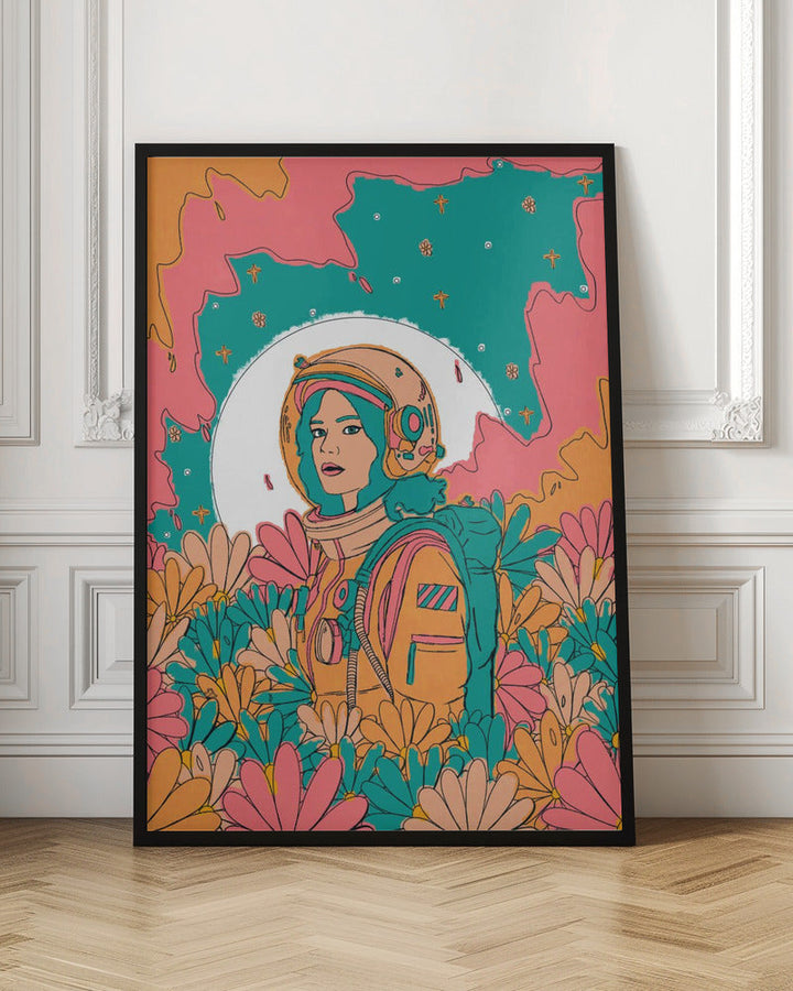 The Spring Astronaut - Stretched Canvas, Poster or Fine Art Print I Heart Wall Art