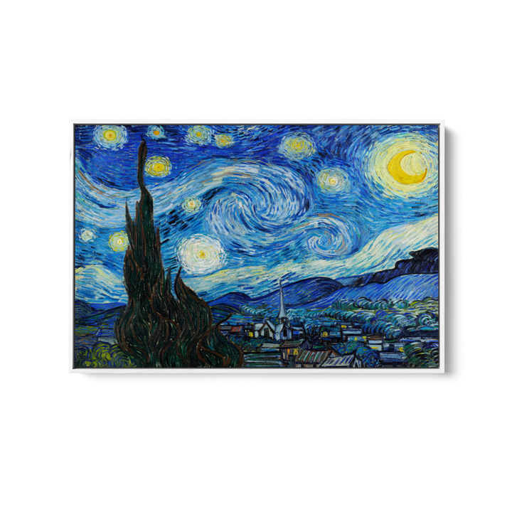 The Starry Night (1889) by Van Gogh - Fine Art or Canvas Print - I Heart Wall Art - Poster Print, Canvas Print or Framed Art Print
