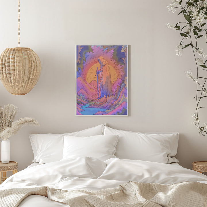 The Stone Guardian - Stretched Canvas, Poster or Fine Art Print I Heart Wall Art
