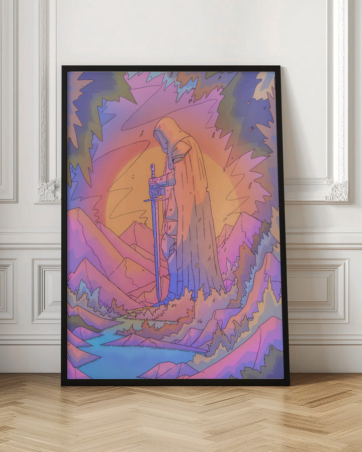 The Stone Guardian - Stretched Canvas, Poster or Fine Art Print I Heart Wall Art