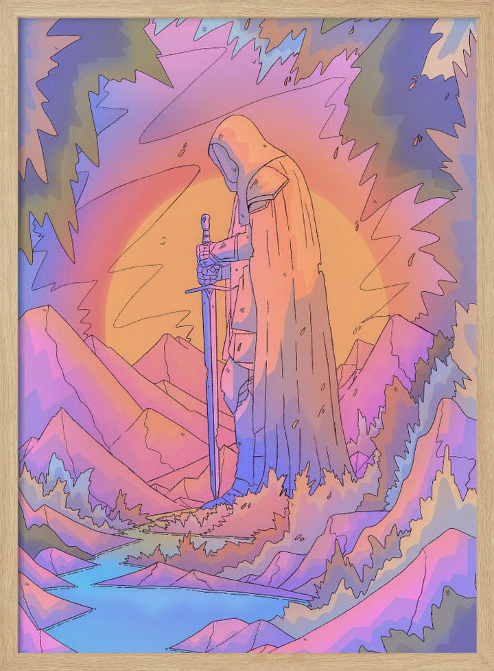 The Stone Guardian - Stretched Canvas, Poster or Fine Art Print I Heart Wall Art
