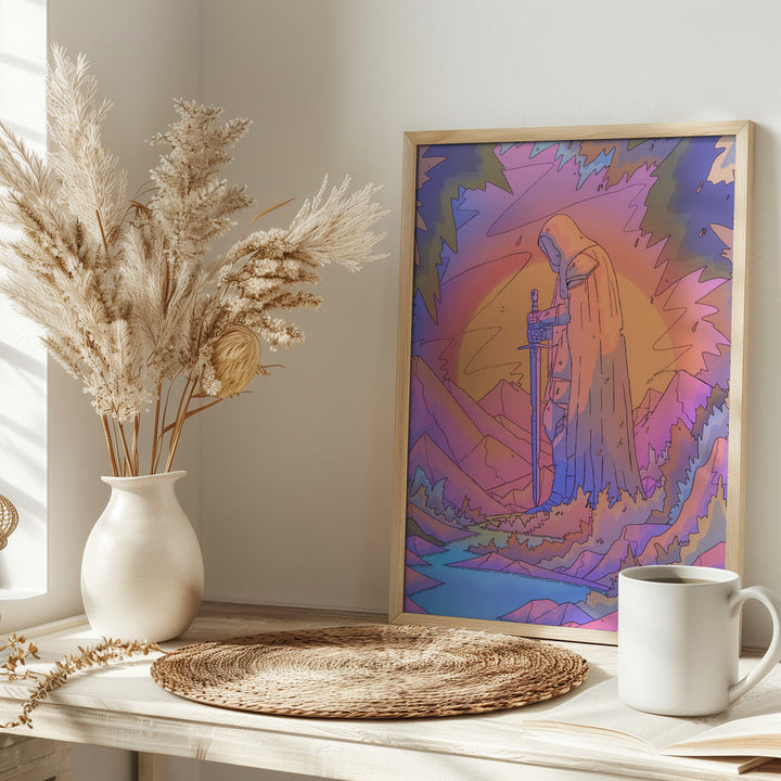 The Stone Guardian - Stretched Canvas, Poster or Fine Art Print I Heart Wall Art