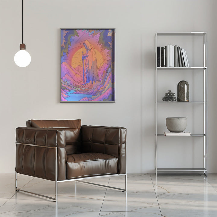 The Stone Guardian - Stretched Canvas, Poster or Fine Art Print I Heart Wall Art