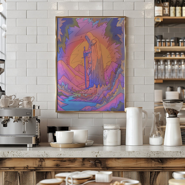 The Stone Guardian - Stretched Canvas, Poster or Fine Art Print I Heart Wall Art