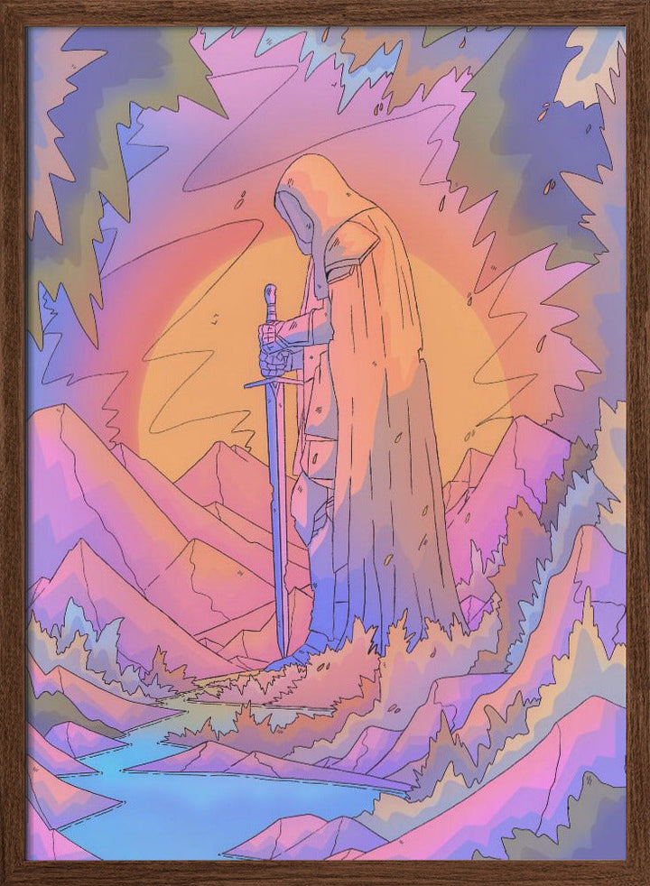 The Stone Guardian - Stretched Canvas, Poster or Fine Art Print I Heart Wall Art