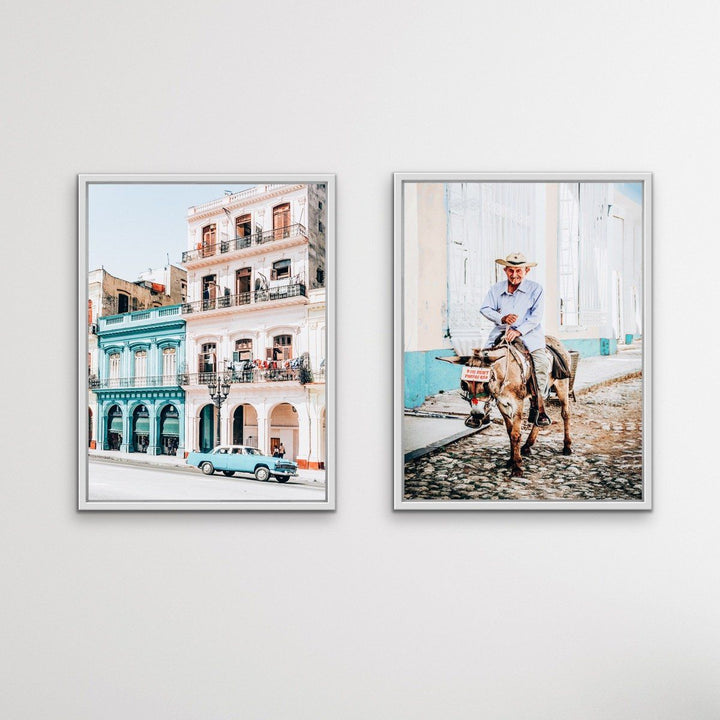 The Streets of Cuba - Two Piece Photographic Print Set Diptych - I Heart Wall Art