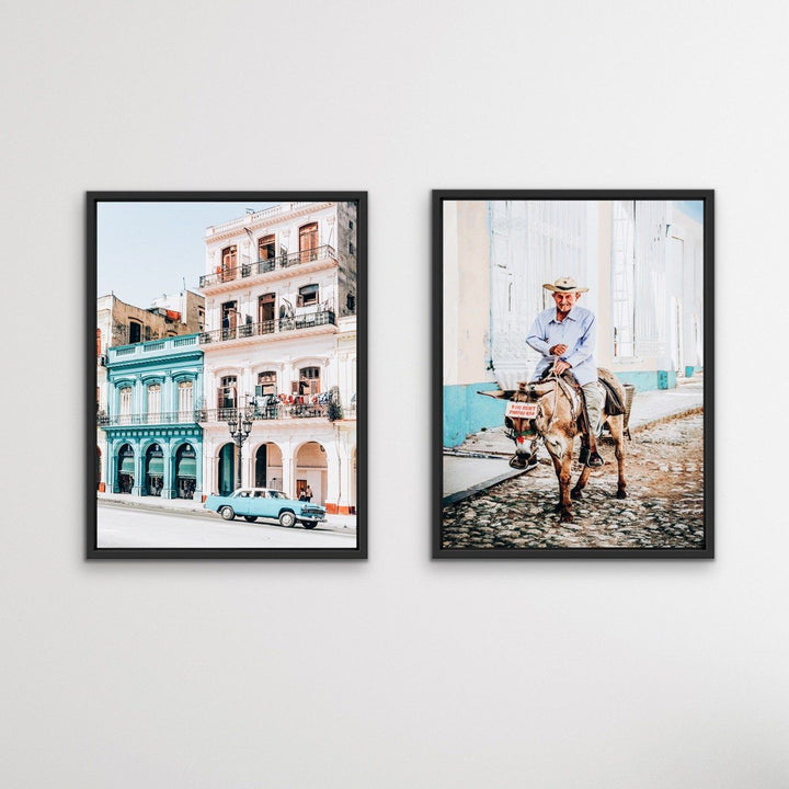 The Streets of Cuba - Two Piece Photographic Print Set Diptych - I Heart Wall Art