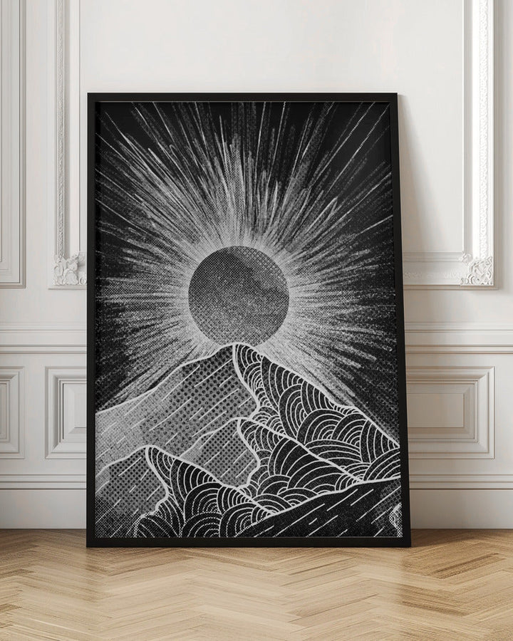 The Sunburst Peak - Stretched Canvas, Poster or Fine Art Print I Heart Wall Art