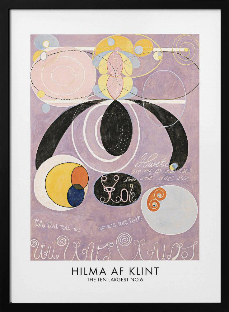 The Ten Largest No.6 Poster - Stretched Canvas, Poster or Fine Art Print I Heart Wall Art