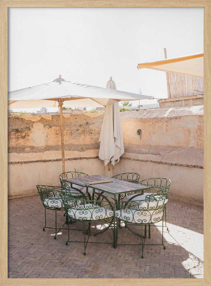 The Terrace - Stretched Canvas, Poster or Fine Art Print - I Heart Wall Art - Poster Print, Canvas Print or Framed Art Print