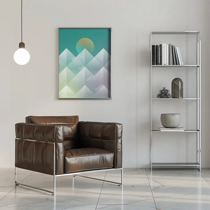 The Three Valleys Ski - Stretched Canvas, Poster or Fine Art Print I Heart Wall Art
