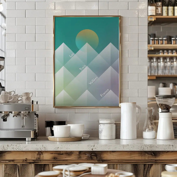 The Three Valleys Ski - Stretched Canvas, Poster or Fine Art Print I Heart Wall Art
