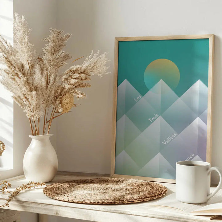 The Three Valleys Ski - Stretched Canvas, Poster or Fine Art Print I Heart Wall Art