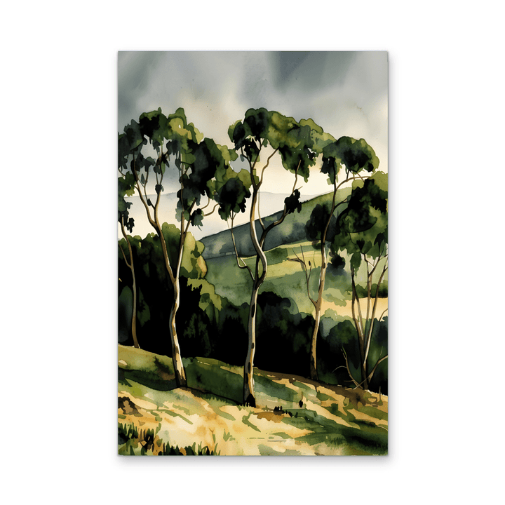 The View From Here - Australian Country Landscape Nature Green Art Print - I Heart Wall Art - Poster Print, Canvas Print or Framed Art Print