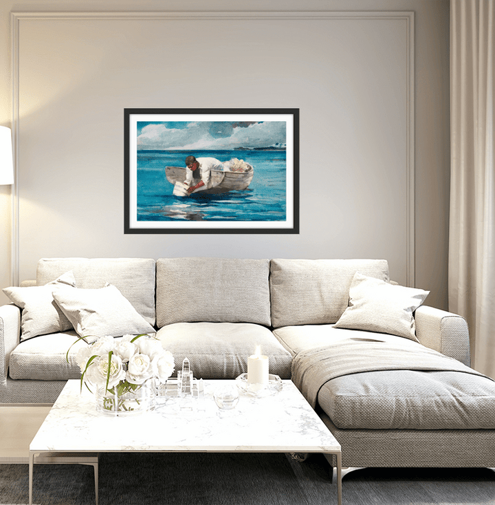 The Water Fan By Winslow Homer - Vintage American Art Print - I Heart Wall Art - Poster Print, Canvas Print or Framed Art Print