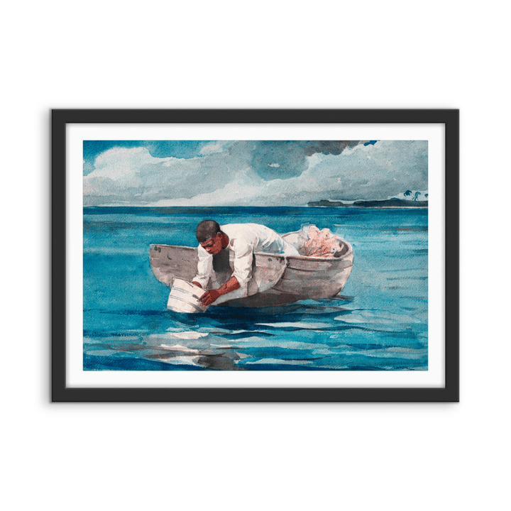 The Water Fan By Winslow Homer - Vintage American Art Print - I Heart Wall Art - Poster Print, Canvas Print or Framed Art Print