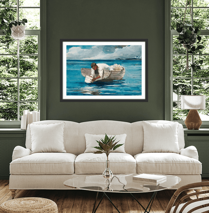 The Water Fan By Winslow Homer - Vintage American Art Print - I Heart Wall Art - Poster Print, Canvas Print or Framed Art Print