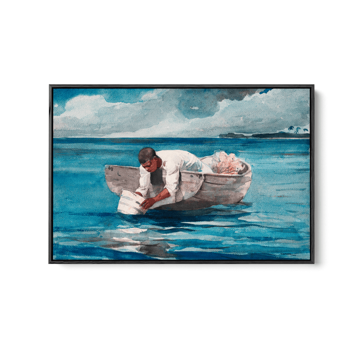 The Water Fan By Winslow Homer - Vintage American Art Print - I Heart Wall Art - Poster Print, Canvas Print or Framed Art Print