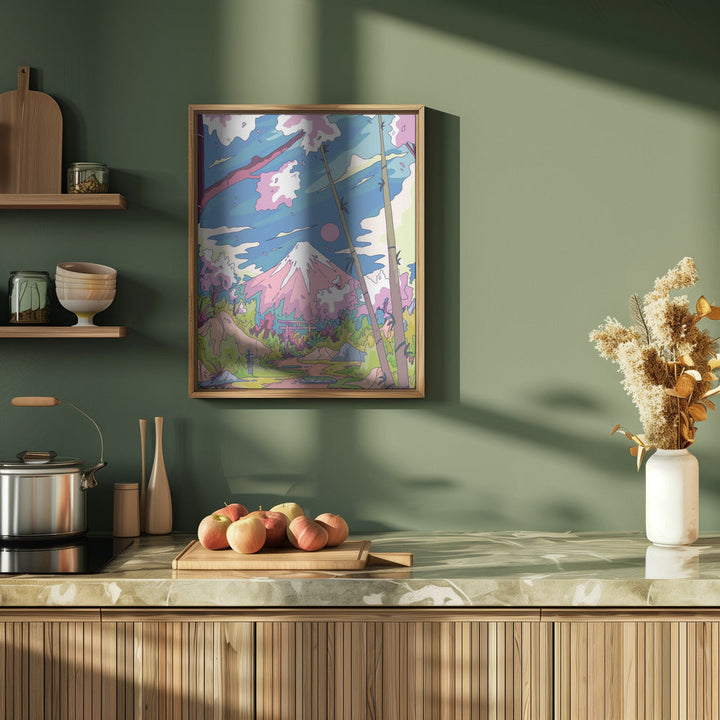 The Way To the Mountain - Stretched Canvas, Poster or Fine Art Print I Heart Wall Art