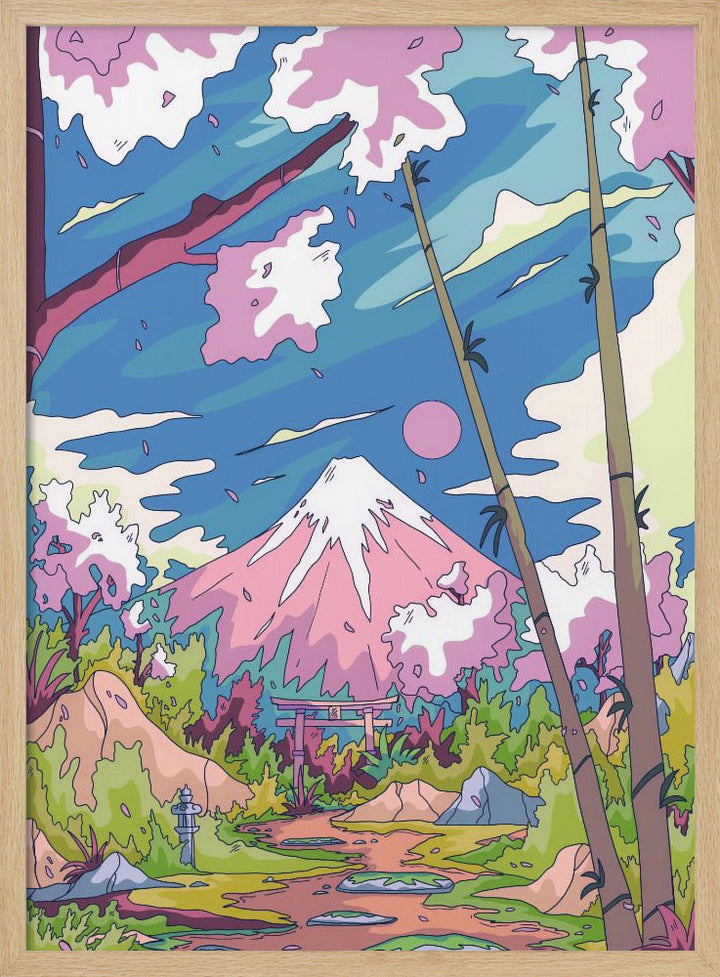 The Way To the Mountain - Stretched Canvas, Poster or Fine Art Print I Heart Wall Art