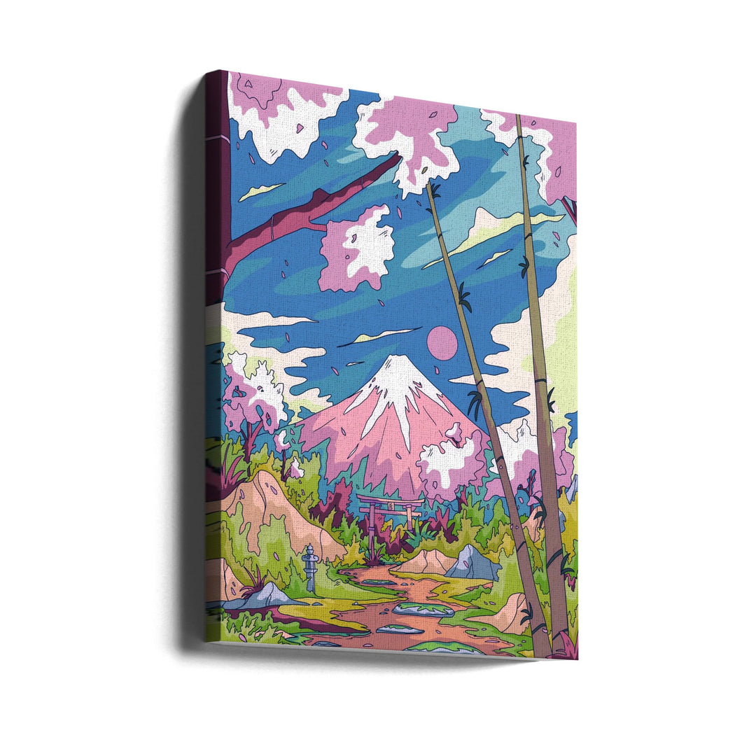 The Way To the Mountain - Stretched Canvas, Poster or Fine Art Print I Heart Wall Art