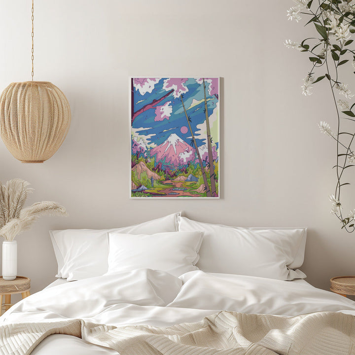 The Way To the Mountain - Stretched Canvas, Poster or Fine Art Print I Heart Wall Art