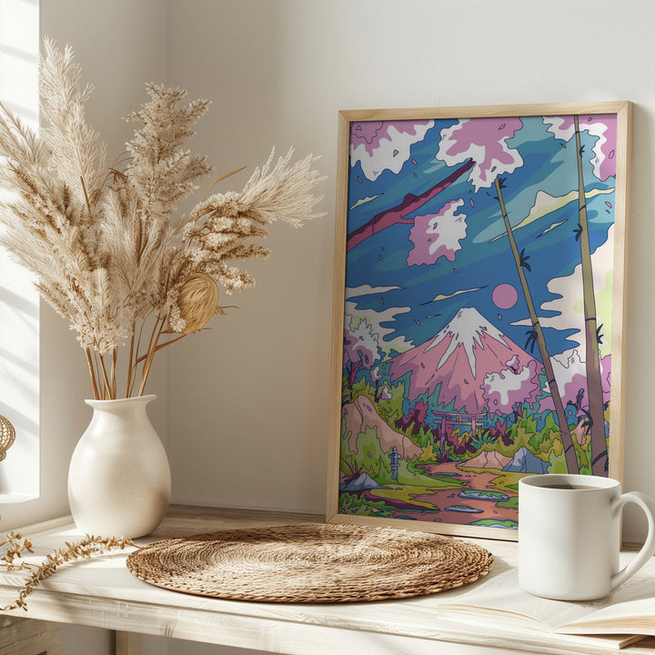 The Way To the Mountain - Stretched Canvas, Poster or Fine Art Print I Heart Wall Art