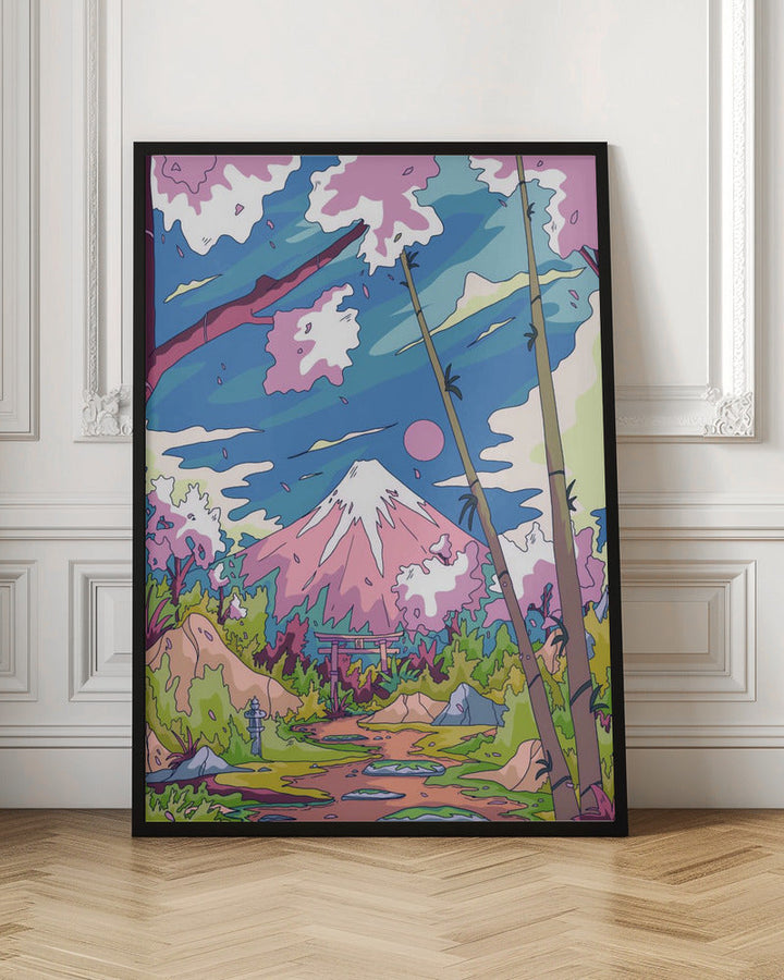 The Way To the Mountain - Stretched Canvas, Poster or Fine Art Print I Heart Wall Art
