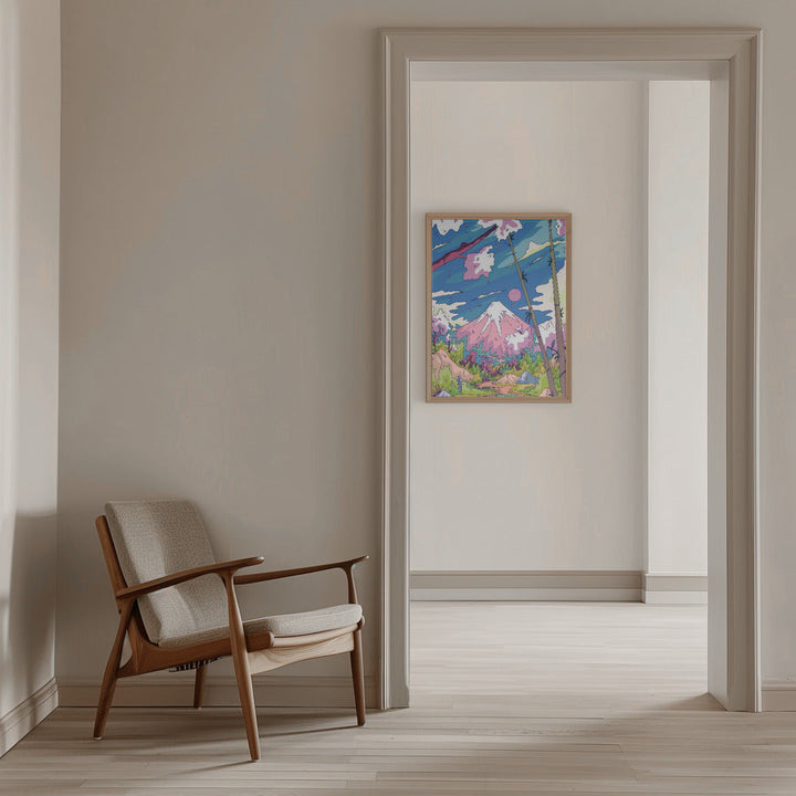 The Way To the Mountain - Stretched Canvas, Poster or Fine Art Print I Heart Wall Art