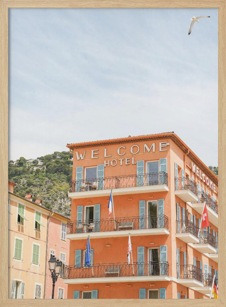 The Welcome Hotel - Stretched Canvas, Poster or Fine Art Print I Heart Wall Art