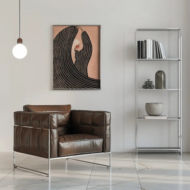 The Woman With the Black Dress - Stretched Canvas, Poster or Fine Art Print I Heart Wall Art