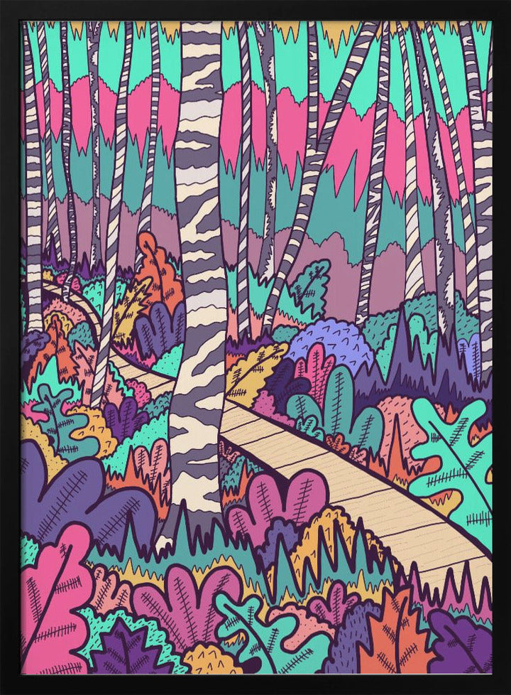 The Woodland Walk - Stretched Canvas, Poster or Fine Art Print I Heart Wall Art