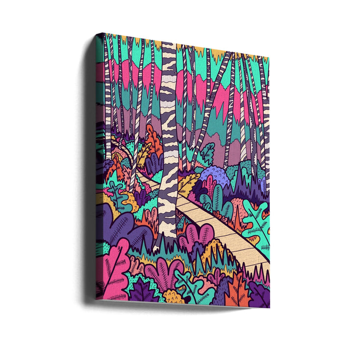 The Woodland Walk - Stretched Canvas, Poster or Fine Art Print I Heart Wall Art