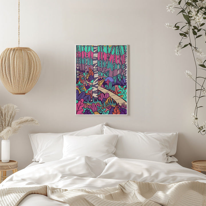 The Woodland Walk - Stretched Canvas, Poster or Fine Art Print I Heart Wall Art