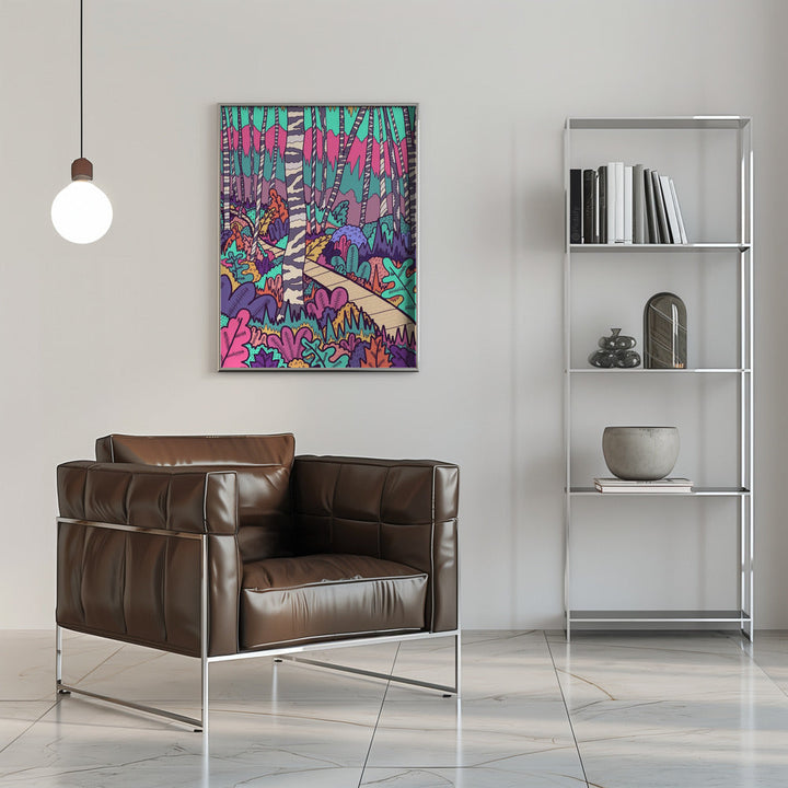 The Woodland Walk - Stretched Canvas, Poster or Fine Art Print I Heart Wall Art