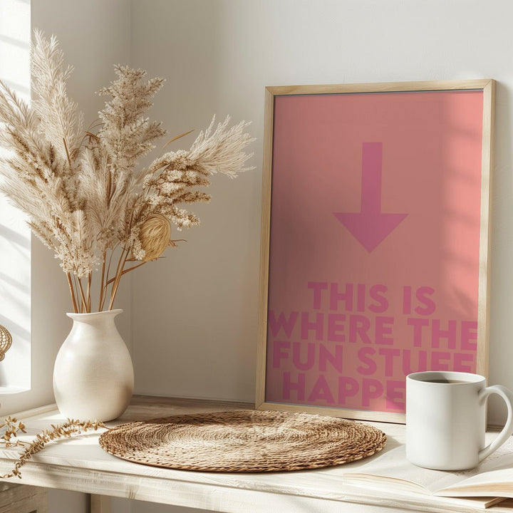 This Is Fun - Stretched Canvas, Poster or Fine Art Print - I Heart Wall Art - Poster Print, Canvas Print or Framed Art Print