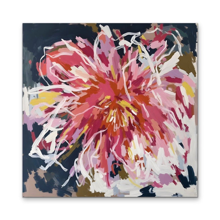 This Is Happiness - Floral Abstract Colourful Art Print - I Heart Wall Art - Poster Print, Canvas Print or Framed Art Print