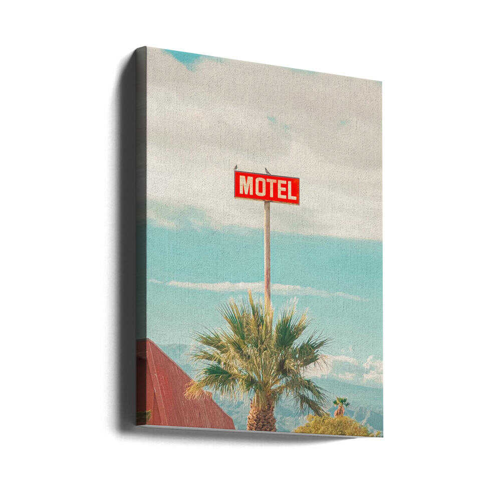 This Motel is for the Birds - Stretched Canvas, Poster or Fine Art Print - I Heart Wall Art - Poster Print, Canvas Print or Framed Art Print