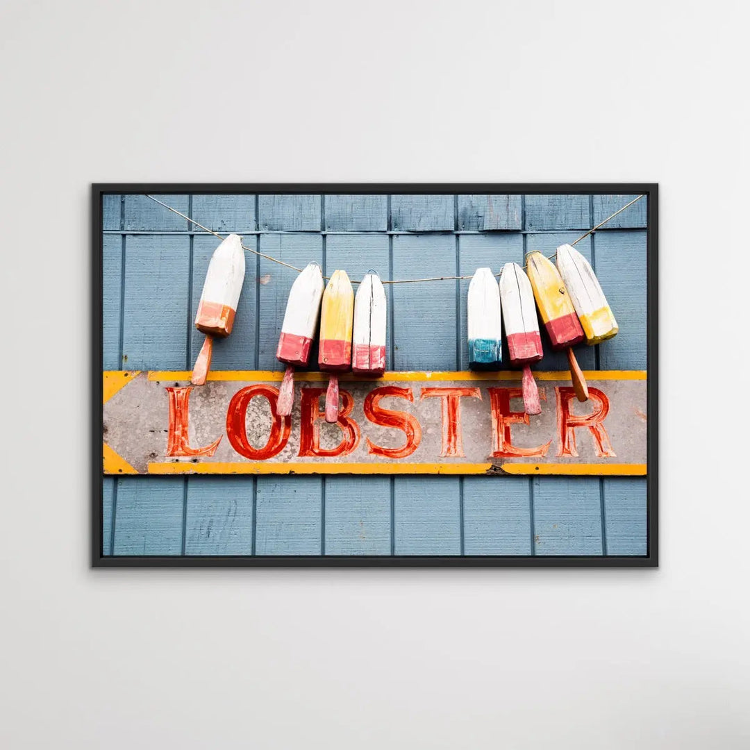 This Way For Lobster - Photographic Hamptons Buoy Print on Canvas or Paper - I Heart Wall Art