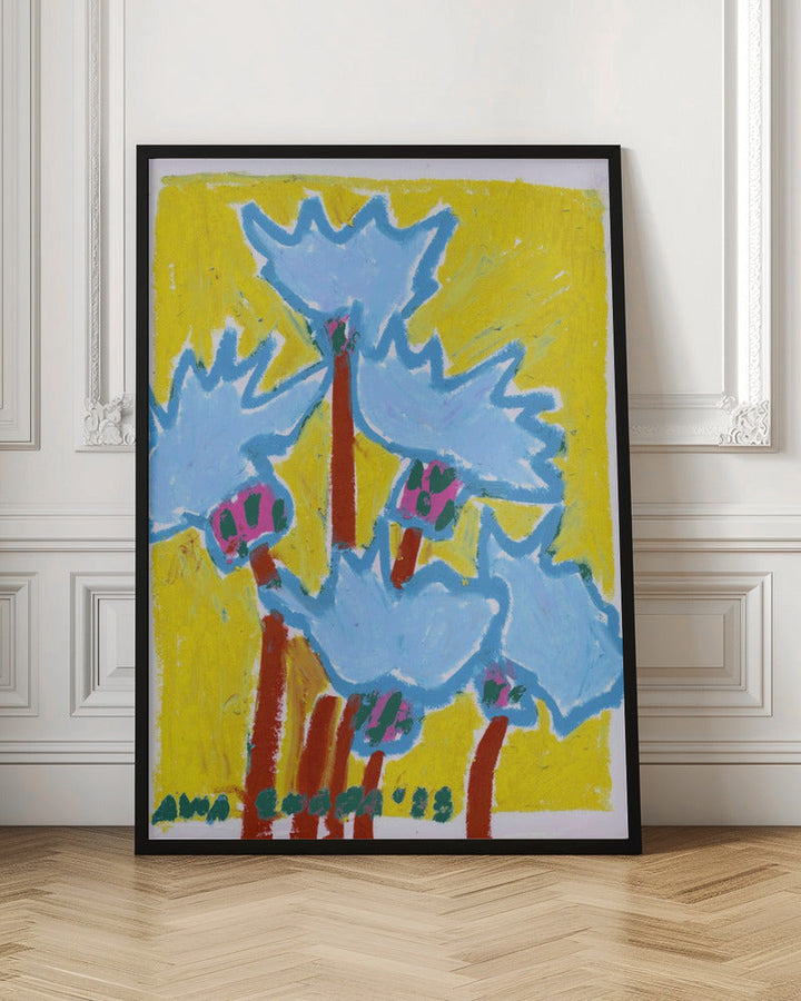 Thistle Blue - Stretched Canvas, Poster or Fine Art Print I Heart Wall Art