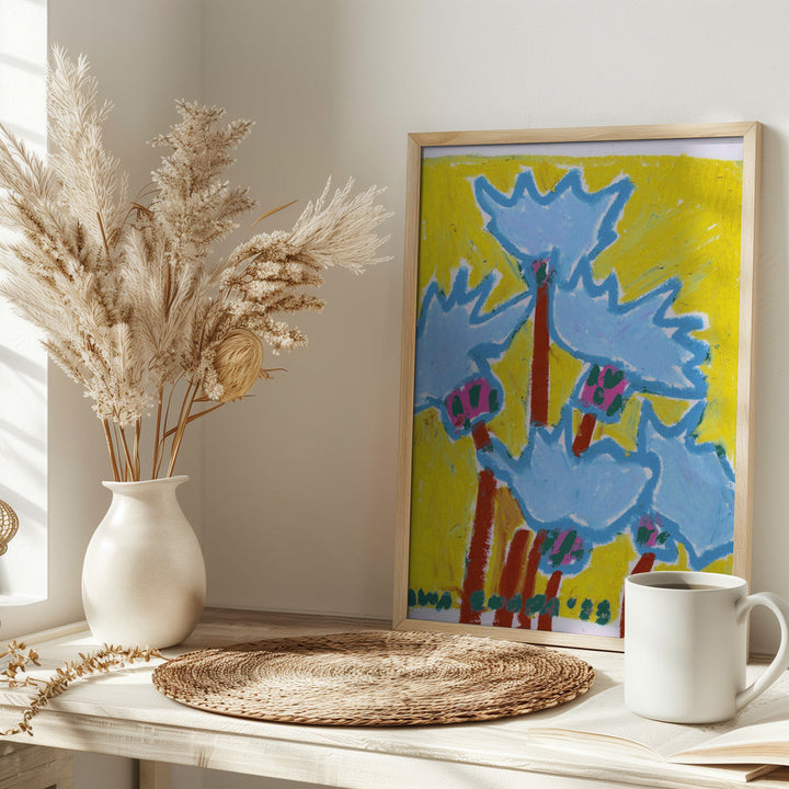 Thistle Blue - Stretched Canvas, Poster or Fine Art Print I Heart Wall Art