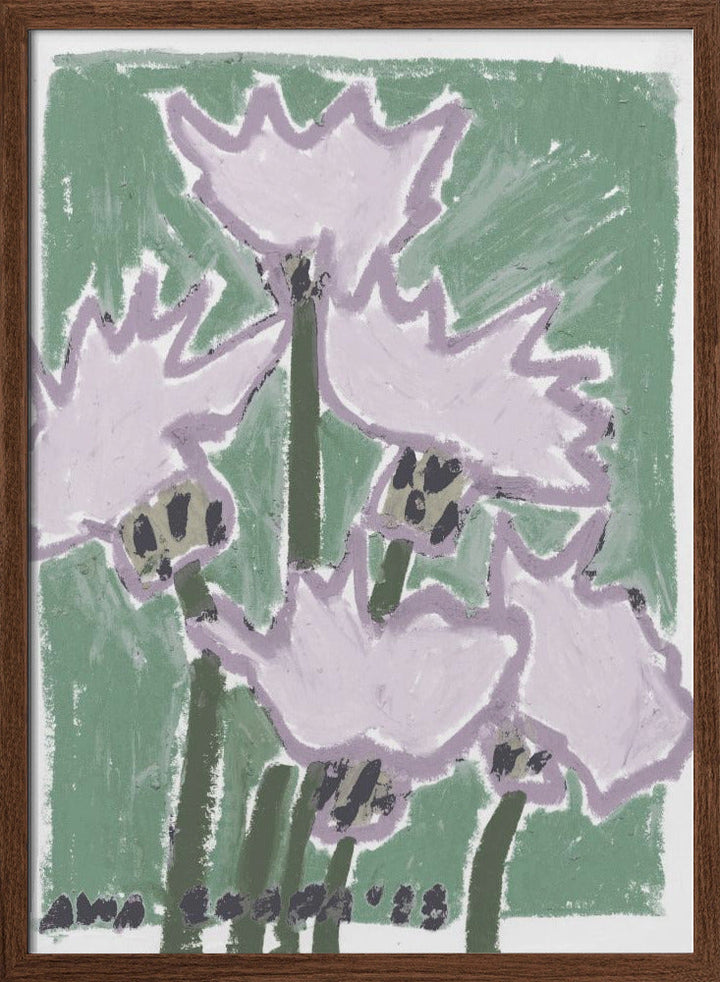 Thistle Pastel - Stretched Canvas, Poster or Fine Art Print I Heart Wall Art