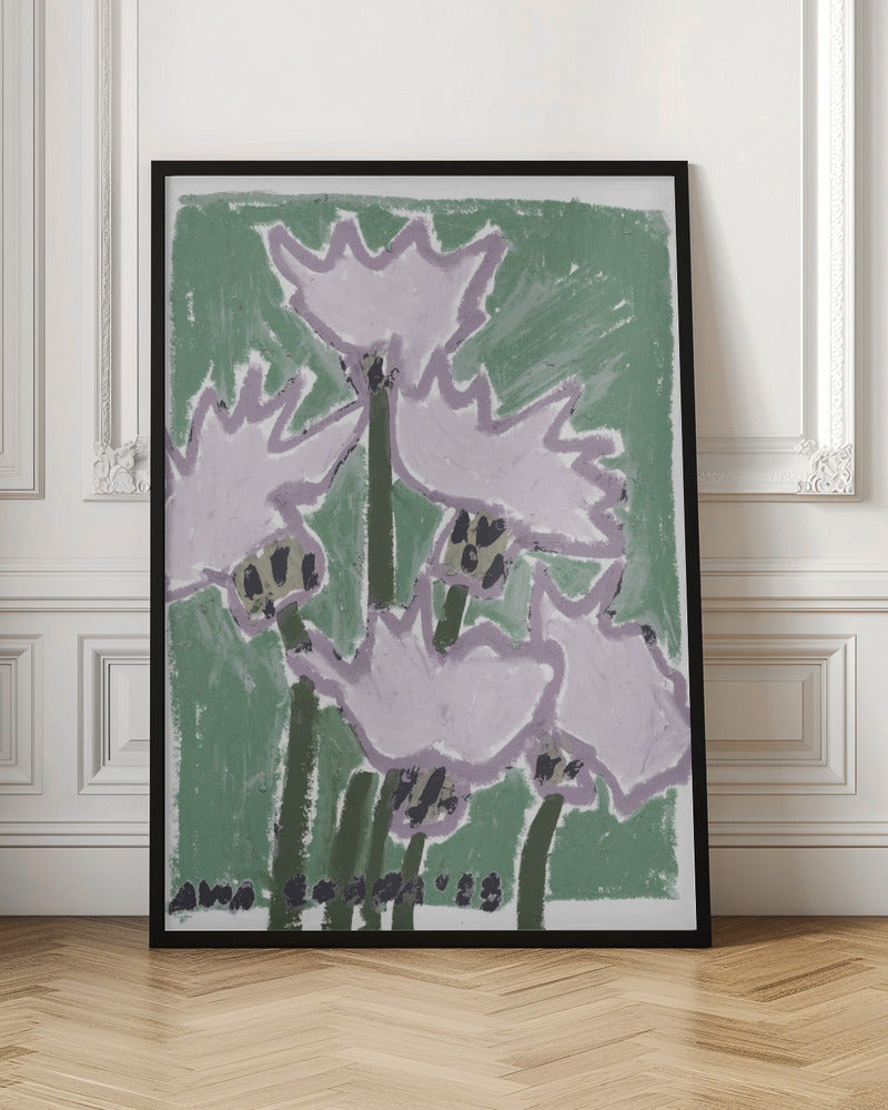 Thistle Pastel - Stretched Canvas, Poster or Fine Art Print I Heart Wall Art