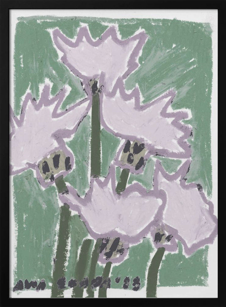 Thistle Pastel - Stretched Canvas, Poster or Fine Art Print I Heart Wall Art
